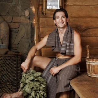 Комплект для сауны Здоровый дух (килт + полотенце) мужской Комплект для сауны Здоровый дух (килт + полотенце) мужской