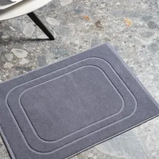 Cleanelly – Коврик для ног 50х70 махровый Base del comfort, серый Cleanelly – Коврик для ног 50х70 махровый Base del comfort, серый