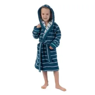 Халат махровый детский Морское приключение с капюшоном Халат махровый детский Морское приключение с капюшоном