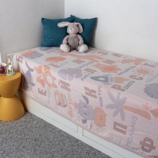 Детский плед из муслина 200х150 Веселый алфавит рельефный Детский плед из муслина 200х150 Веселый алфавит рельефный