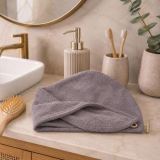Cleanelly – Чалма махровая на пуговице 25,5 Х 62 розовая – набор полотенец, цвет бежевый Cleanelly – Чалма махровая на пуговице 25,5 Х 62 розовая – набор полотенец, цвет бежевый