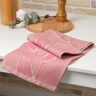 Cleanelly – Полотенце вафельное Магнолия в цвету 50х70, Cleanelly – Полотенце вафельное Магнолия в цвету 50х70,