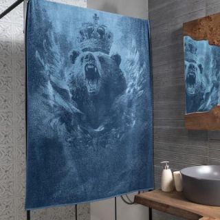 Полотенце махровое Сильный медведь 100х150 Полотенце махровое Сильный медведь 100х150