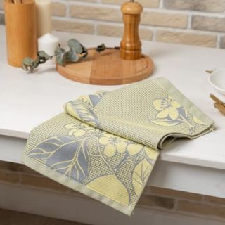 Cleanelly – Полотенце вафельное Лимоны в цвету 50х70, Cleanelly – Полотенце вафельное Лимоны в цвету 50х70,