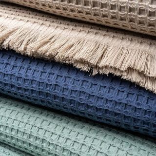 Плед жаккардовый Текстурный с бахромой Плед жаккардовый Текстурный с бахромой
