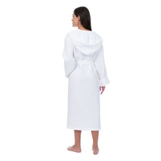 Халат вафельный Основа комфорта универсальный с капюшоном (рельефный) Халат вафельный Основа комфорта универсальный с капюшоном (рельефный)