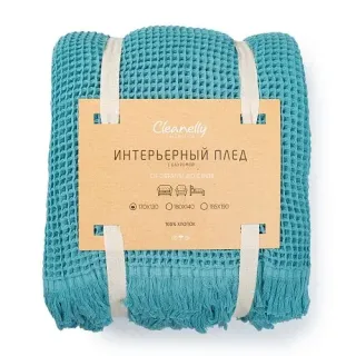 Плед Тепло 170x130 с бахромой Плед Тепло 170x130 с бахромой