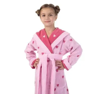 Халат махровый детский Счастливый ребенок с капюшоном Халат махровый детский Счастливый ребенок с капюшоном