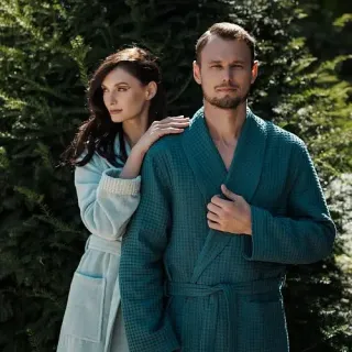 Халат гладкотканый Золотой рассвет мужской Халат гладкотканый Золотой рассвет мужской