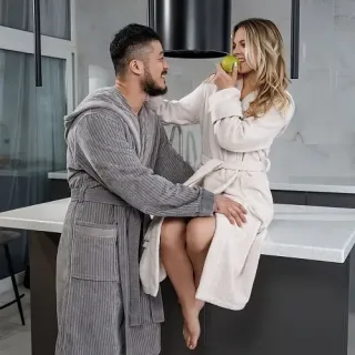 Халат махровый Моя гармония женский с капюшоном Халат махровый Моя гармония женский с капюшоном