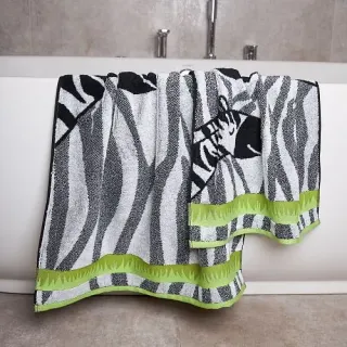 Полотенце махровое Поющие зебры с петелькой Полотенце махровое Поющие зебры с петелькой