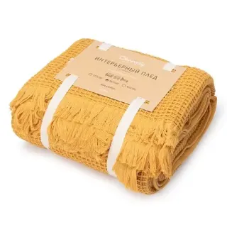 Плед Прикосновение 180x140 с бахромой Плед Прикосновение 180x140 с бахромой