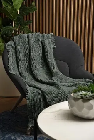 Плед Тепло 170x130 с бахромой Плед Тепло 170x130 с бахромой