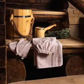 Комплект для сауны Здоровый дух (парео + чалма) женский Комплект для сауны Здоровый дух (парео + чалма) женский