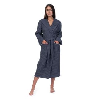 Халат вафельный Основа комфорта универсальный с капюшоном (рельефный) Халат вафельный Основа комфорта универсальный с капюшоном (рельефный)