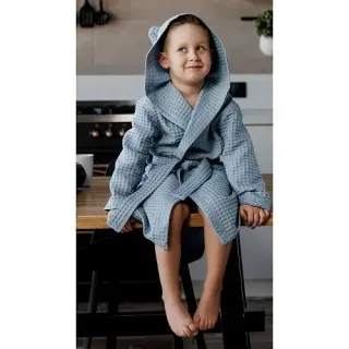 Халат вафельный детский Радость с капюшоном (ушки) Халат вафельный детский Радость с капюшоном (ушки)