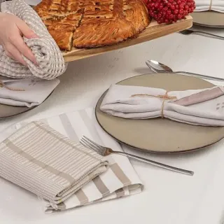 Cleanelly – Полотенце гладкотканое с рельефной клеткой Маленькие радости 50х70, Cleanelly – Полотенце гладкотканое с рельефной клеткой Маленькие радости 50х70,