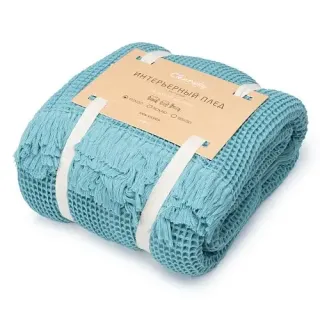 Плед Тепло 170x130 с бахромой Плед Тепло 170x130 с бахромой