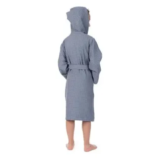 Халат вафельный детский Радость с капюшоном Халат вафельный детский Радость с капюшоном