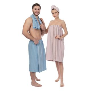 Комплект для сауны Здоровый дух (парео + чалма) женский Комплект для сауны Здоровый дух (парео + чалма) женский