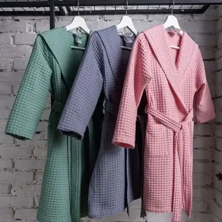 Халат вафельный детский Радость с капюшоном Халат вафельный детский Радость с капюшоном