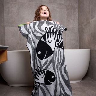 Полотенце махровое Поющие зебры с петелькой Полотенце махровое Поющие зебры с петелькой