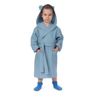 Халат вафельный детский Радость с капюшоном (ушки) Халат вафельный детский Радость с капюшоном (ушки)