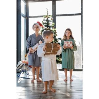 Халат вафельный детский Радость с капюшоном (ушки) Халат вафельный детский Радость с капюшоном (ушки)