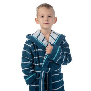 Халат махровый детский Морское приключение с капюшоном Халат махровый детский Морское приключение с капюшоном