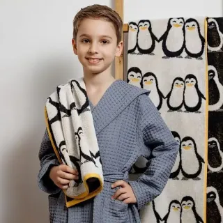 Халат вафельный детский Радость с капюшоном Халат вафельный детский Радость с капюшоном