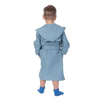 Халат вафельный детский Радость с капюшоном (ушки) Халат вафельный детский Радость с капюшоном (ушки)