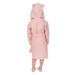 Халат вафельный детский Радость с капюшоном (ушки) Халат вафельный детский Радость с капюшоном (ушки)