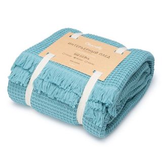 Плед Прикосновение 180x140 с бахромой Плед Прикосновение 180x140 с бахромой