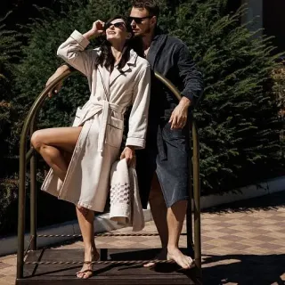 Халат махровый Alba d'oro женский Халат махровый Alba d'oro женский