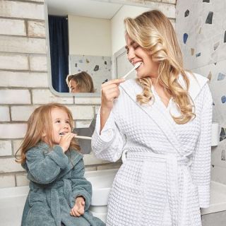 Халат махровый детский Мое сокровище с капюшоном Халат махровый детский Мое сокровище с капюшоном