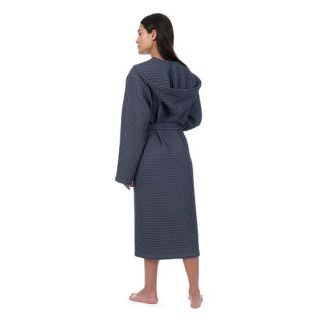 Халат вафельный Основа комфорта универсальный с капюшоном (рельефный) Халат вафельный Основа комфорта универсальный с капюшоном (рельефный)