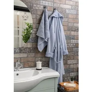 Халат вафельный Лимонная роща женский комбинированный Халат вафельный Лимонная роща женский комбинированный