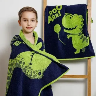 Полотенце махровое Супер-динозавр Полотенце махровое Супер-динозавр