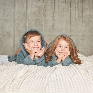 Халат махровый детский Мое сокровище с капюшоном Халат махровый детский Мое сокровище с капюшоном