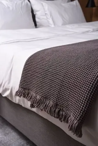 Плед Тепло 170x130 с бахромой Плед Тепло 170x130 с бахромой