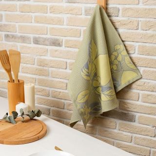 Cleanelly – Полотенце вафельное Лимоны в цвету 50х70, Cleanelly – Полотенце вафельное Лимоны в цвету 50х70,