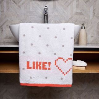 Полотенце махровое Горячее сердце с петелькой Полотенце махровое Горячее сердце с петелькой