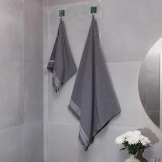 Cleanelly – Полотенце махровое одностороннее Gioia di vivere с петелькой, серый Cleanelly – Полотенце махровое одностороннее Gioia di vivere с петелькой, серый