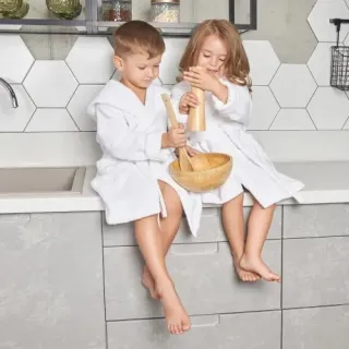 Халат махровый детский Мое сокровище с капюшоном Халат махровый детский Мое сокровище с капюшоном