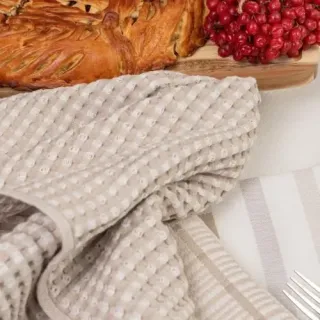 Cleanelly – Полотенце гладкотканое с рельефной клеткой Маленькие радости 50х70, Cleanelly – Полотенце гладкотканое с рельефной клеткой Маленькие радости 50х70,