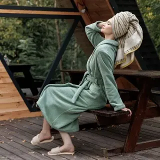 Халат махровый Natura della vita женский Халат махровый Natura della vita женский